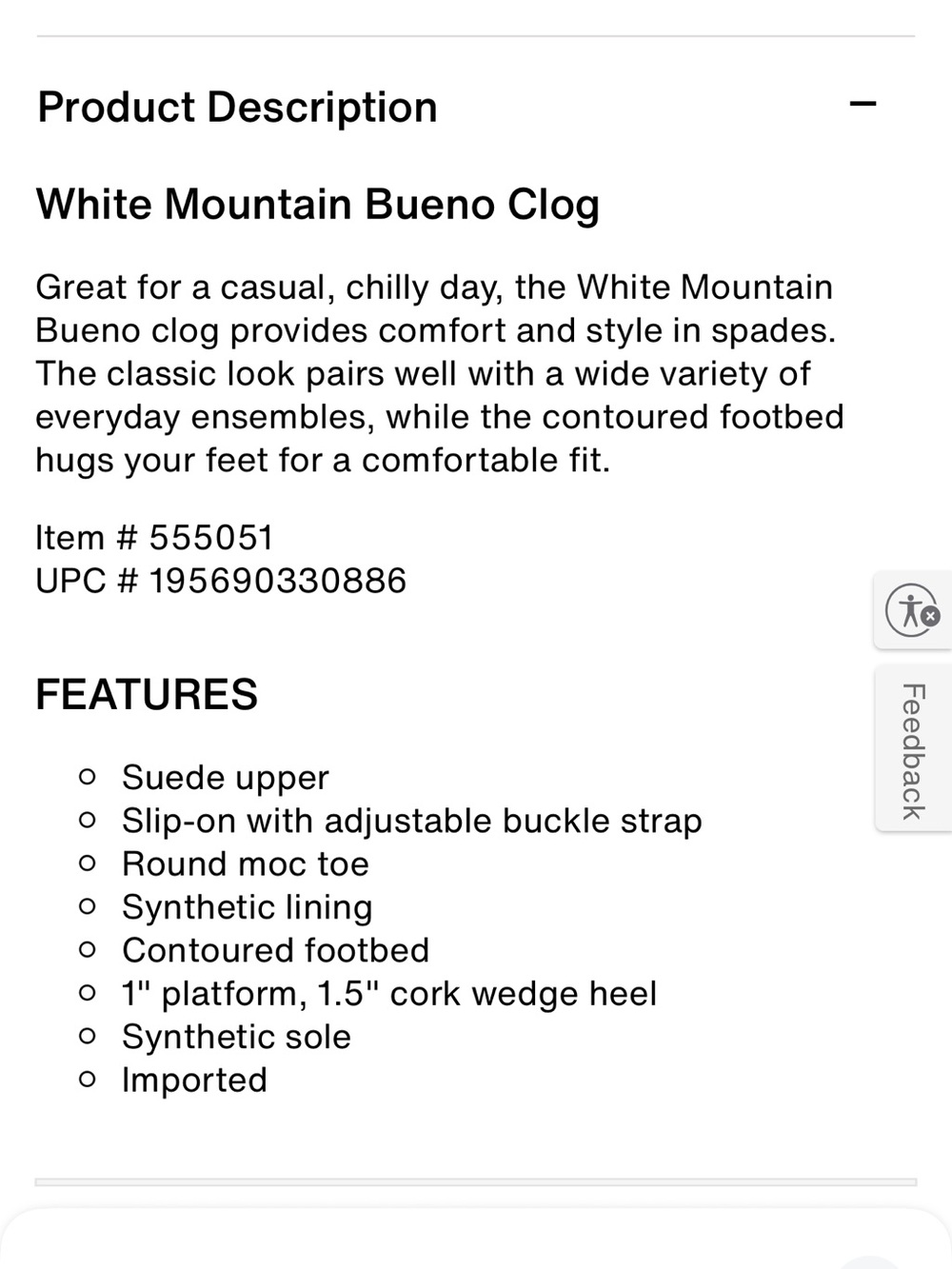 White Mountain Bueno Clog - Picture 9 of 11